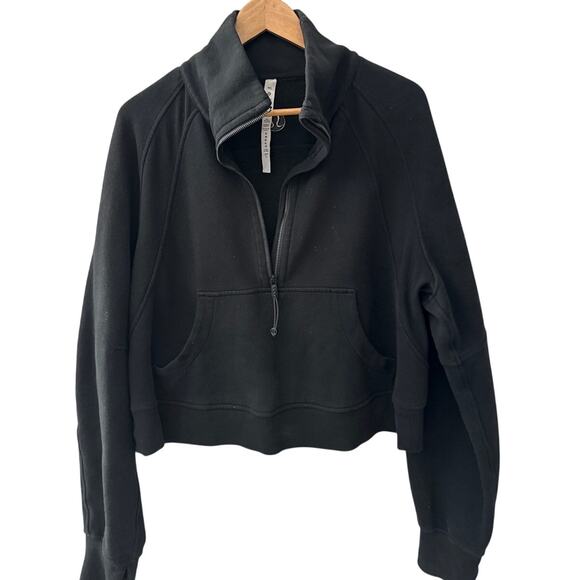 Lululemon Scuba Oversized Half-Zip Hoodie Black Size Medium/Large - Picture 6 of 12